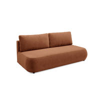 SOFA Antonio 3 Sitzplätze Terracotta - Orange, Holz (210/82/106cm) - Petits-meubles