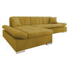 ECKSOFA Malwi Premium, Seite: Links - Currygelb, Holz/Textil (278/161cm) - MIRJAN24