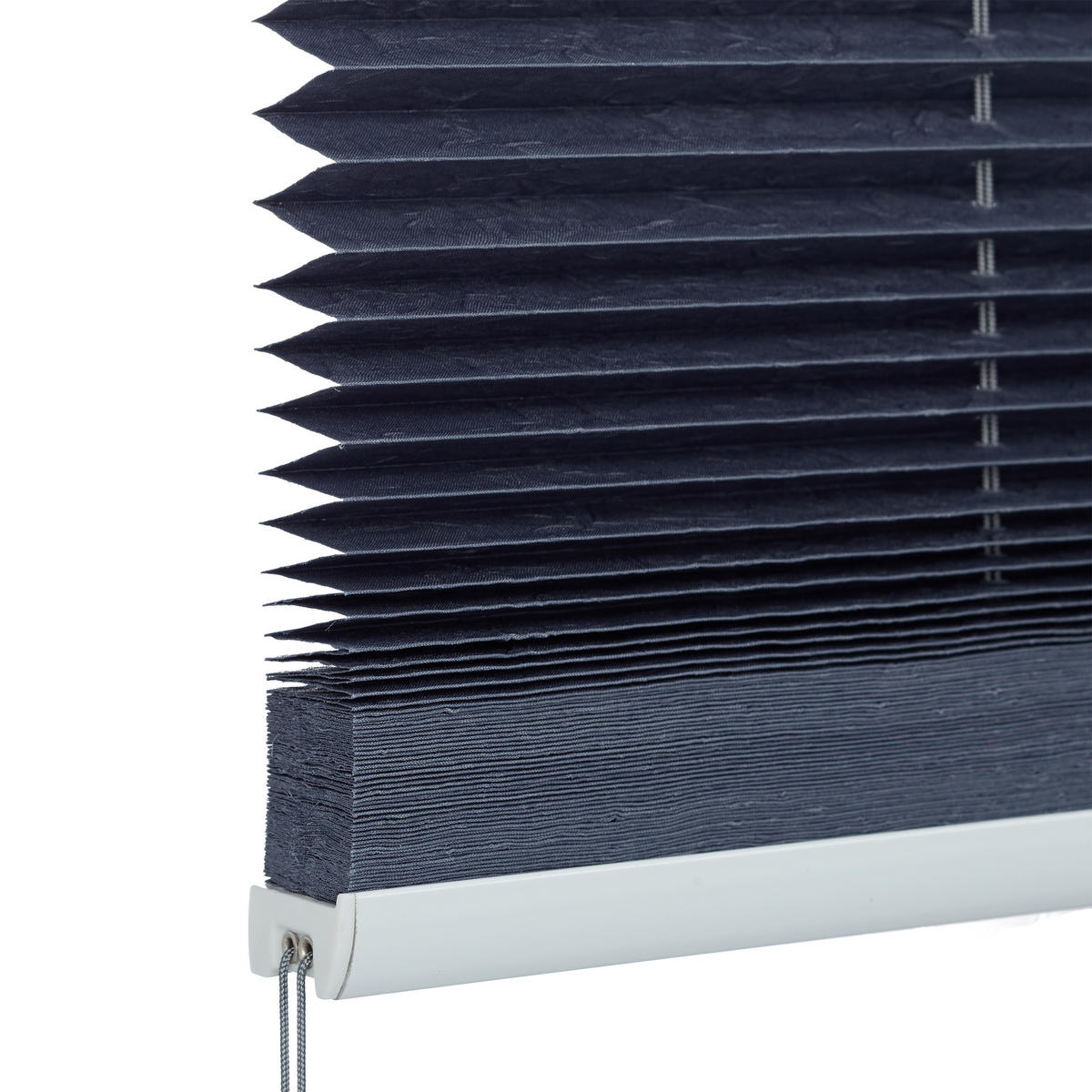 PLISSEE - Grau, Kunststoff/Textil (90/210/2cm) - Relaxdays