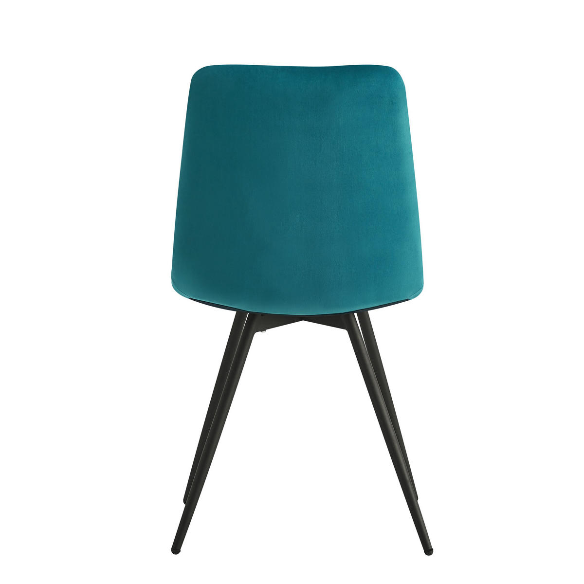 STUHL 2er-Set Samt Blau - Blau, Textil (45/85/55cm) - Nordlys