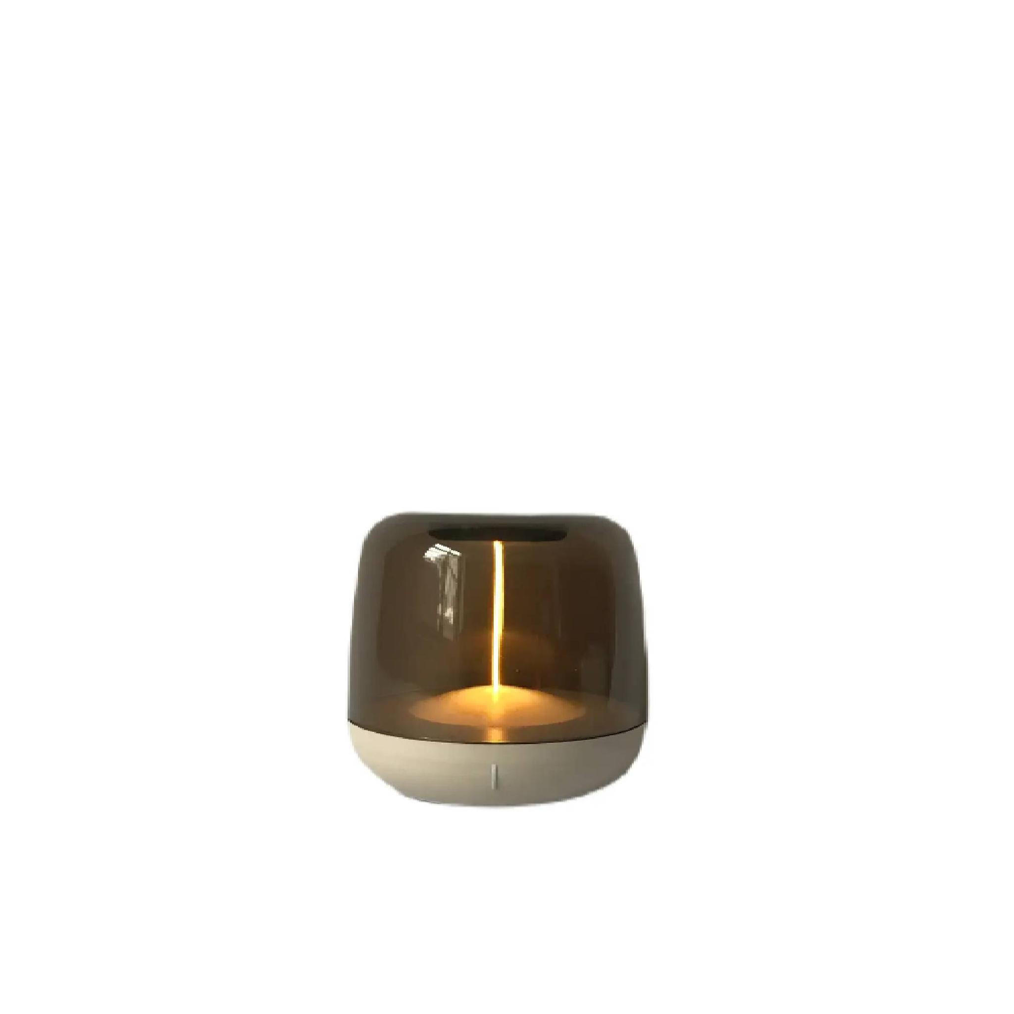 Ptmd Collection Led-Lampe Braun 12x11x12 cm