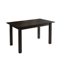 ESSTISCH ARTON 140-195 cm für 6-8 Personen - Schwarz, Holzwerkstoff/Metall (140/80/77cm) - Lookway