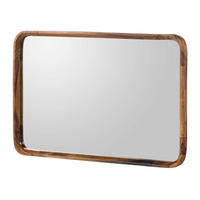 WANDSPIEGEL Sheesham 60x5x90 dunkelbraun lackiert MAILAND #240 - Dunkelbraun, Holzwerkstoff (60/90/5cm) - Massivmoebel24