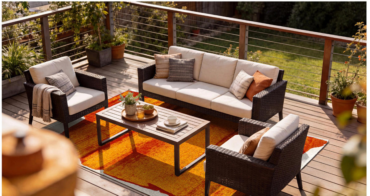 TEPPICH modern Flachgewebe BROOM Orange 280 x 390 cm - Orange, Textil (280/390cm) - Novatrend