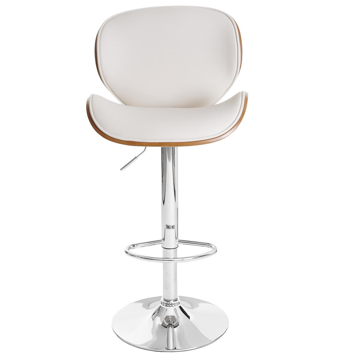 BARHOCKER Cremeweiß, Braun - Weiß/Braun, Textil (49/116/47cm) - Jamb