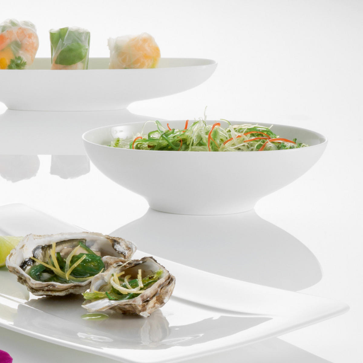 FRÜHSTÜCKS-SET Modern Grace weiß 18er Set - Weiß, Keramik (1/1/1cm) - Villeroy & Boch