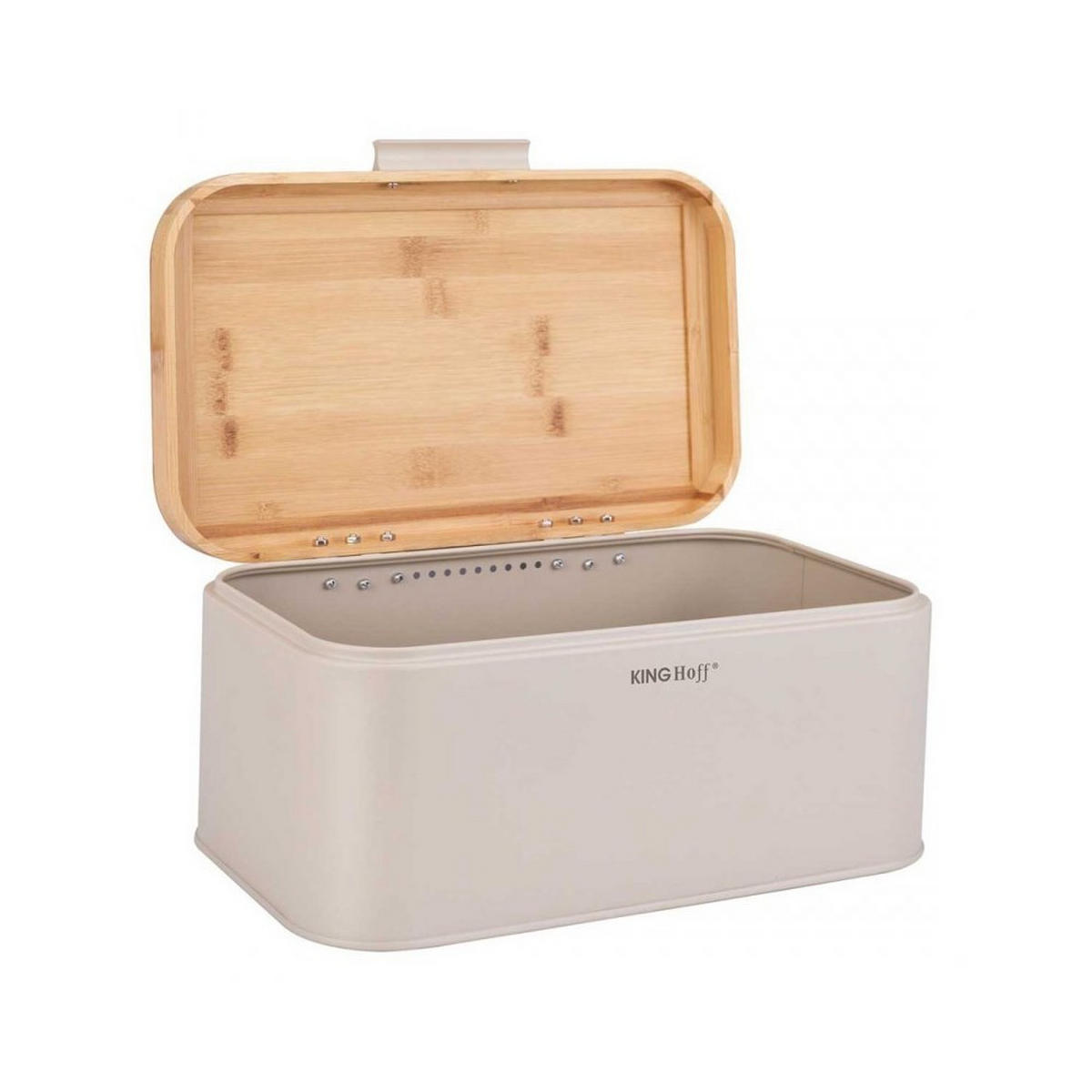 BROTKASTEN Beige 30/20/14 cm KH1928 - Beige, Holz (20/14/30cm) - Kinghoff 