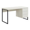 SCHREIBTISCH mit 3 Schubladen - MDF & Metall - Beige & Schwarz - TIMFIA - Beige, Holz (60/140/75cm) - Pascal Morabito