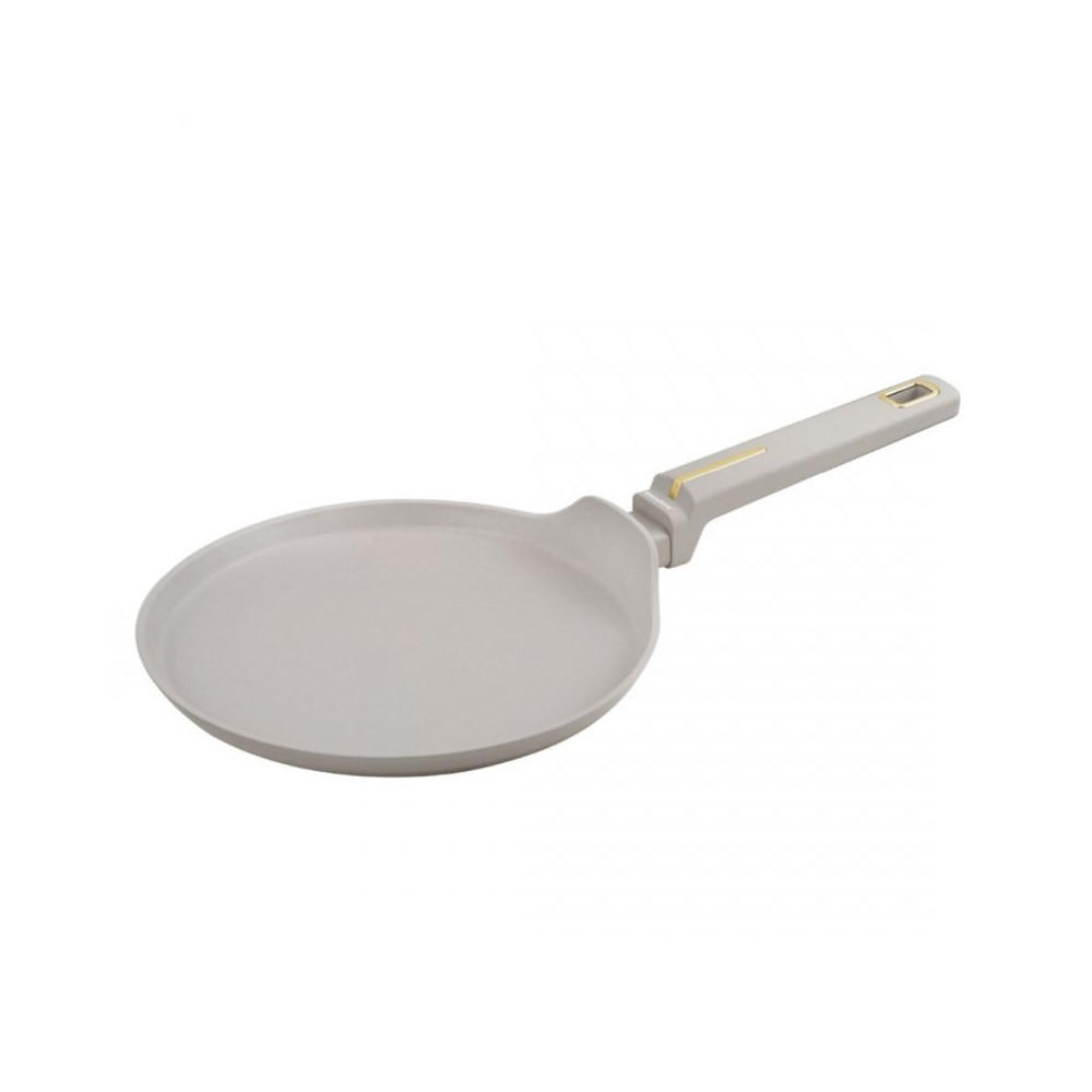 CRÊPEPFANNE Grau 24/24/1.7 cm 63860 - Grau, Metall (24cm) - Klausberg 