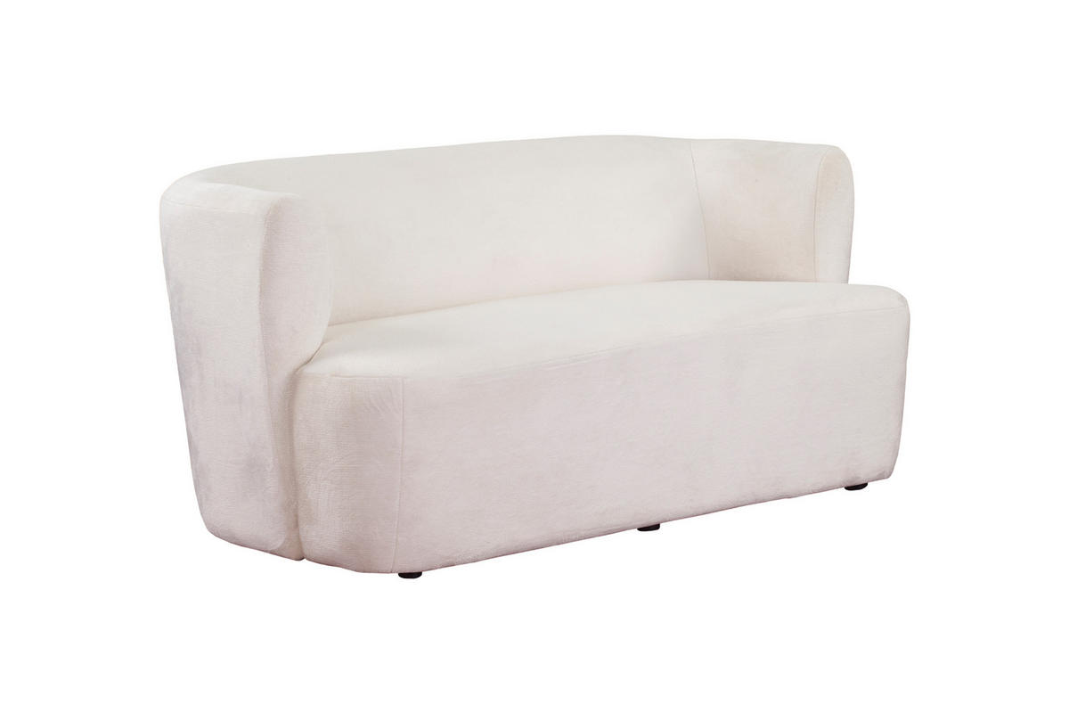 BETTSOFA MOCHI Beige Plüsch-Stoff - Beige, Textil (76/68/146cm) - MASSENO