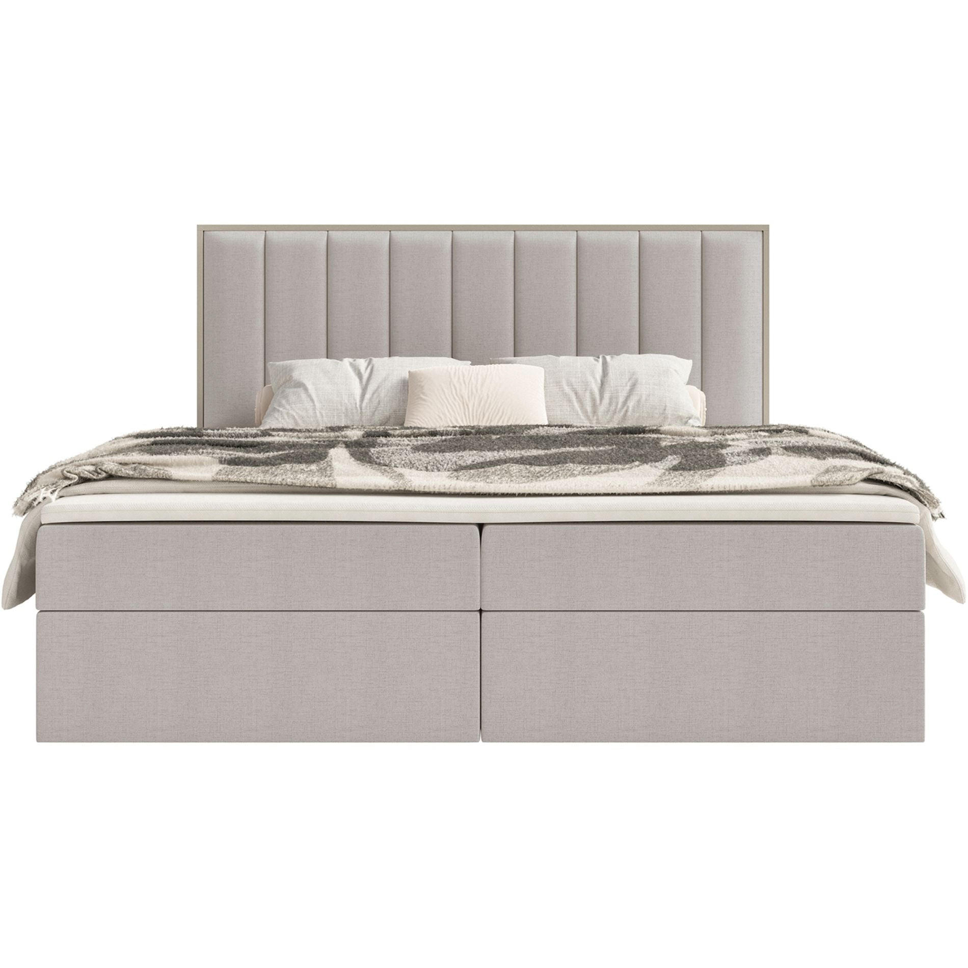 BOXBETT Togents Graubeige Chenille hydrophob 140x200 cm - Taupe, Textil (140/200cm) - Selsey