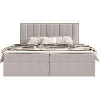 BOXBETT Togents Graubeige Chenille hydrophob 140x200 cm - Taupe, Textil (140/200cm) - Selsey