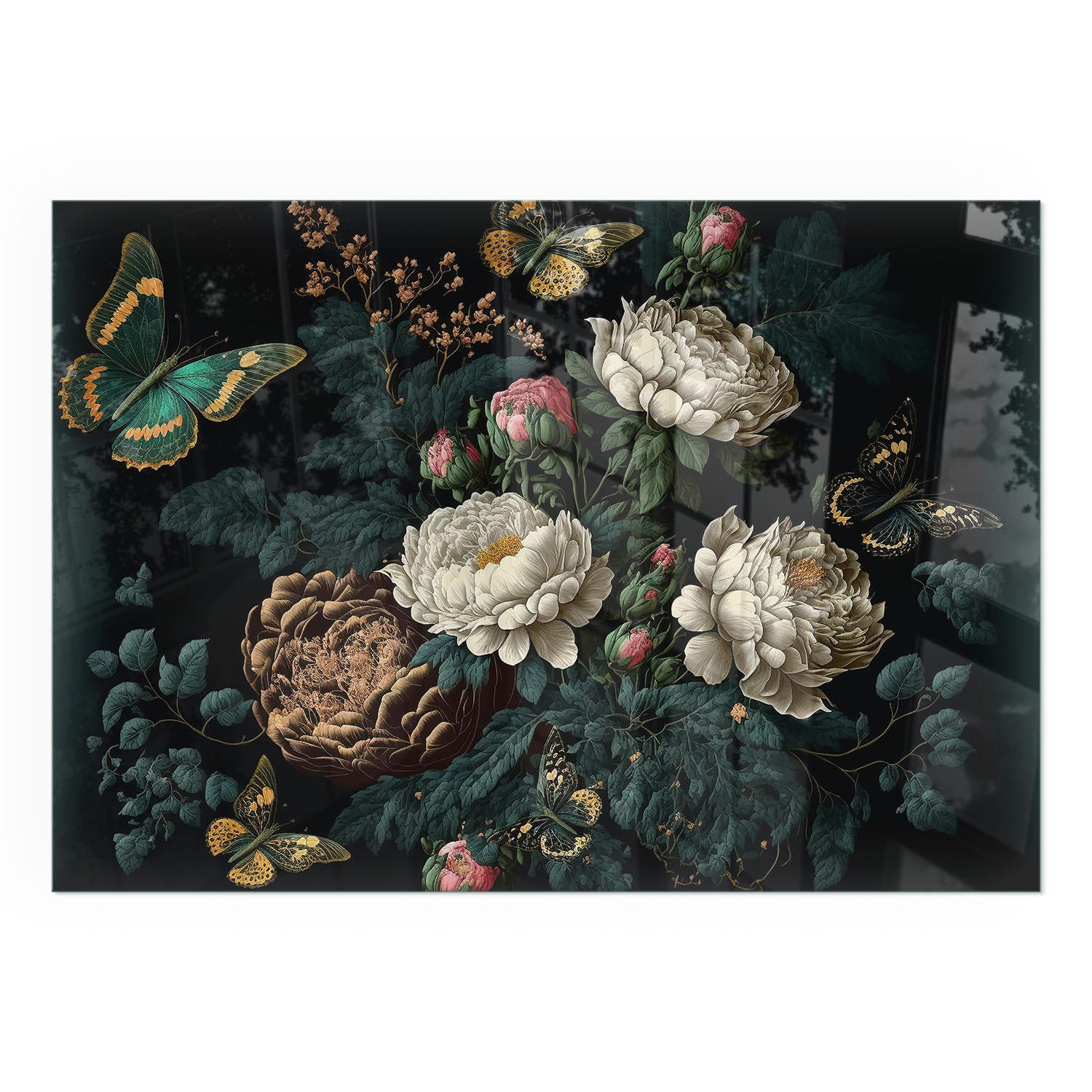 GLASPLATTE für Kamin 100x70 cm - Grün, Glas (100/70/0.4cm) - TULUP