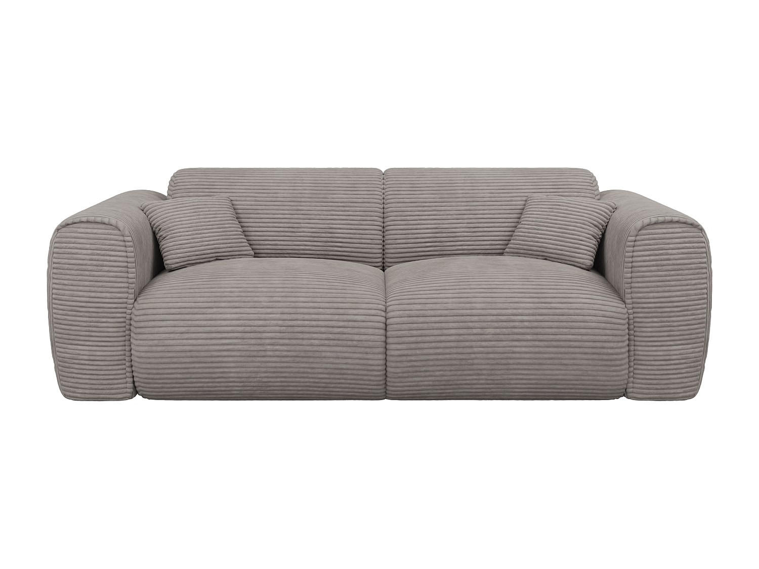 Vente-Unique Schlafsofa Hellgrau 216x73x100 cm