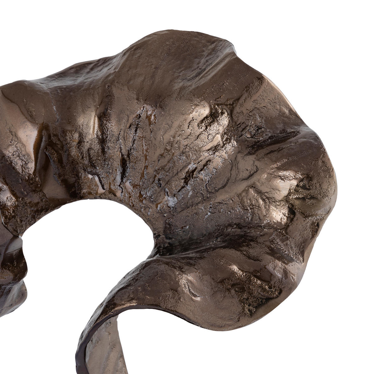 SKULPTUR Yobie Braun 48/34/124cm - Braun, Metall (34/124/48cm) - PTMD Collection