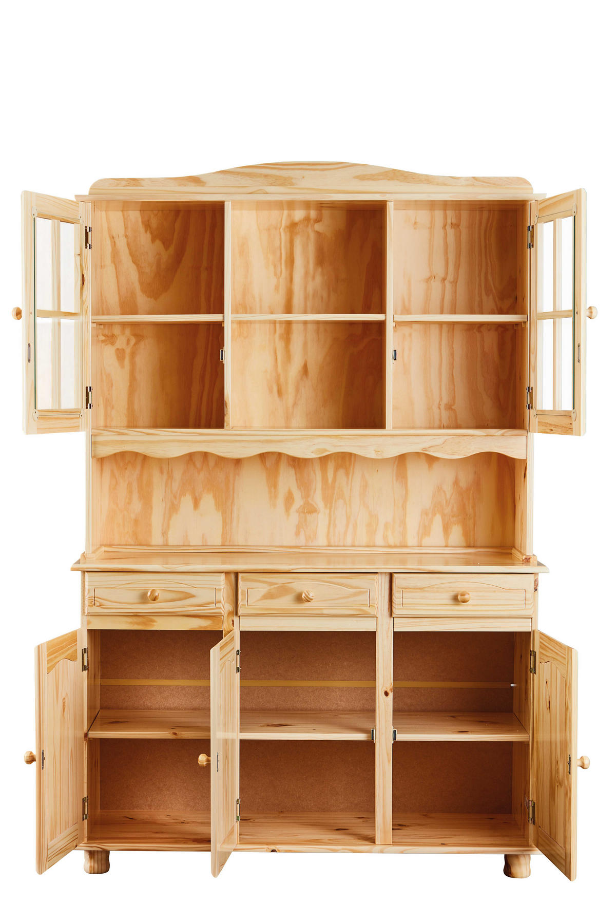 KREDENZ holz - Braun, Holzwerkstoff (130/198/43cm) - ebuy24