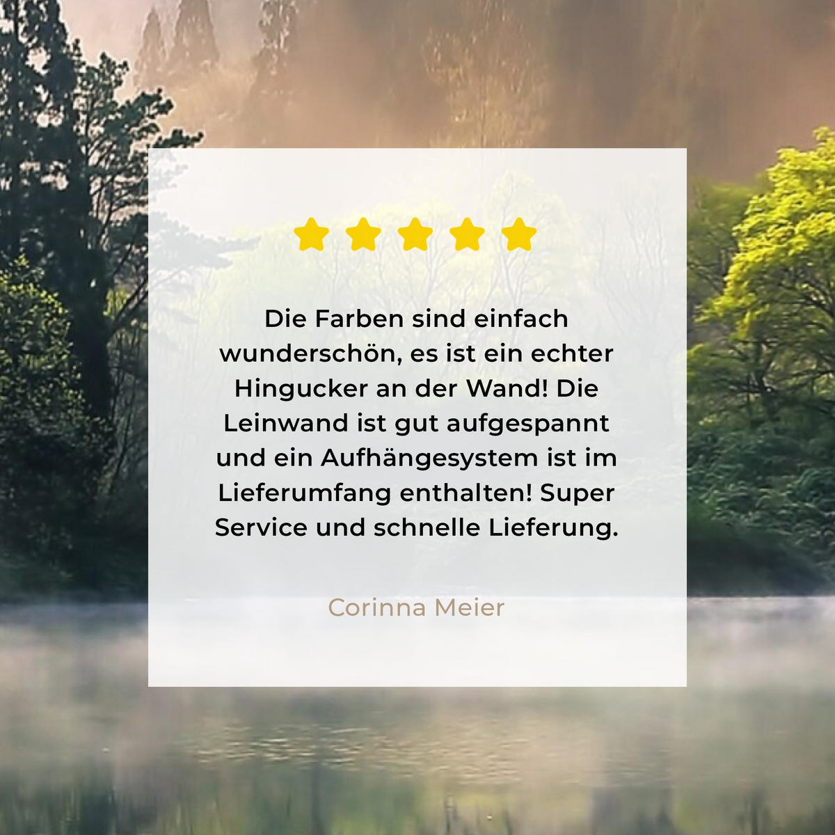 LEINWANDBILD Natur - Bäume - Berge - See - Wasser 60x80 cm - Hellgrün, Textil (60/80cm) - MuchoWow