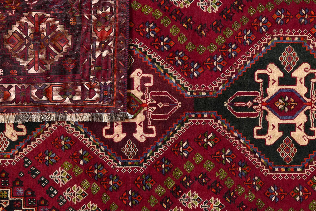 ORIENTTEPPICH handgeknüpft Gashgai Rot 271/173 cm Schurwolle - Rot, Textil (173/271cm) - Looma