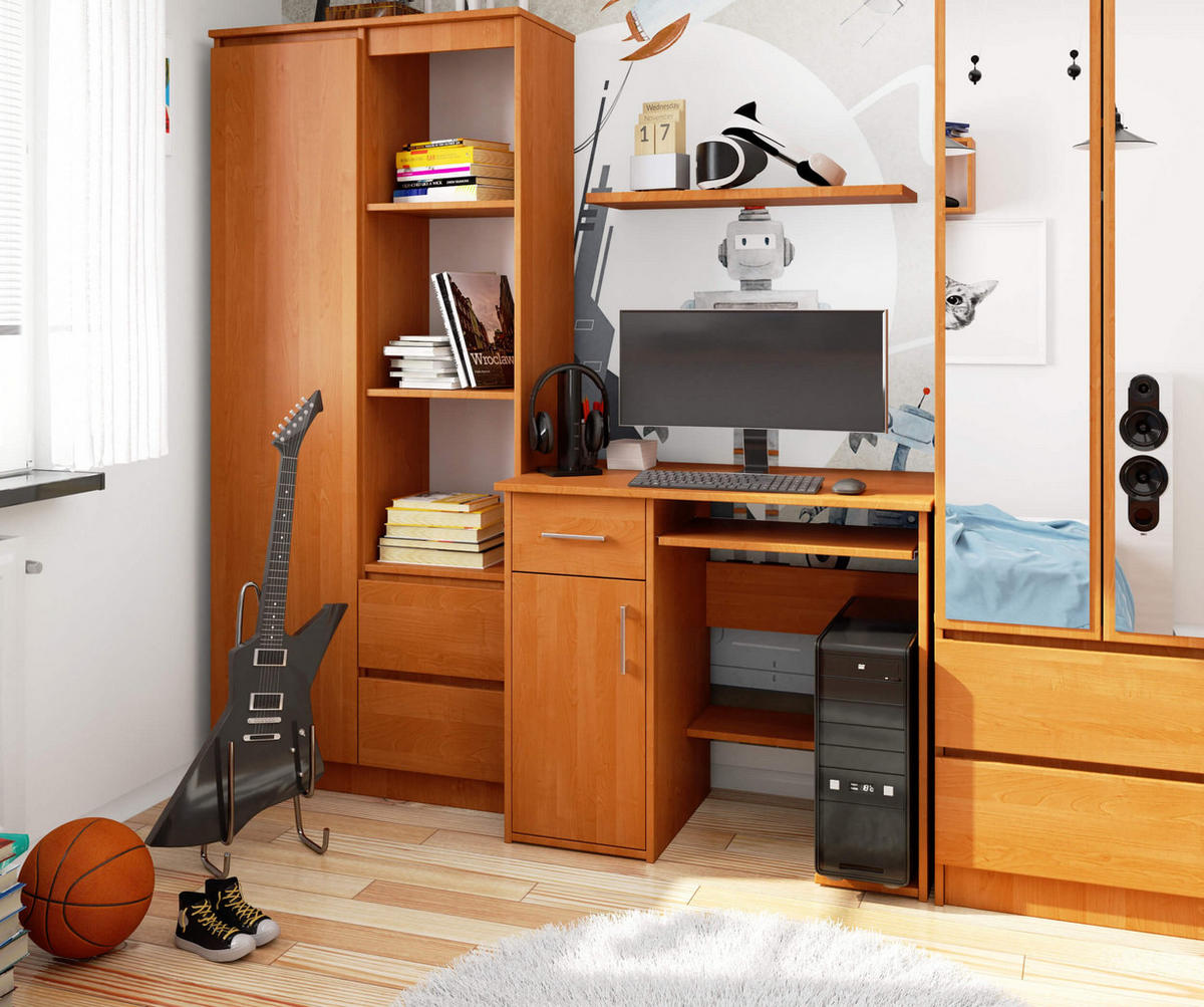 SCHREIBTISCH Erlefarben 74/90/50 - Erlefarben, Holzwerkstoff (50/90/74cm) - RAUMHIRSCH FURNITURE