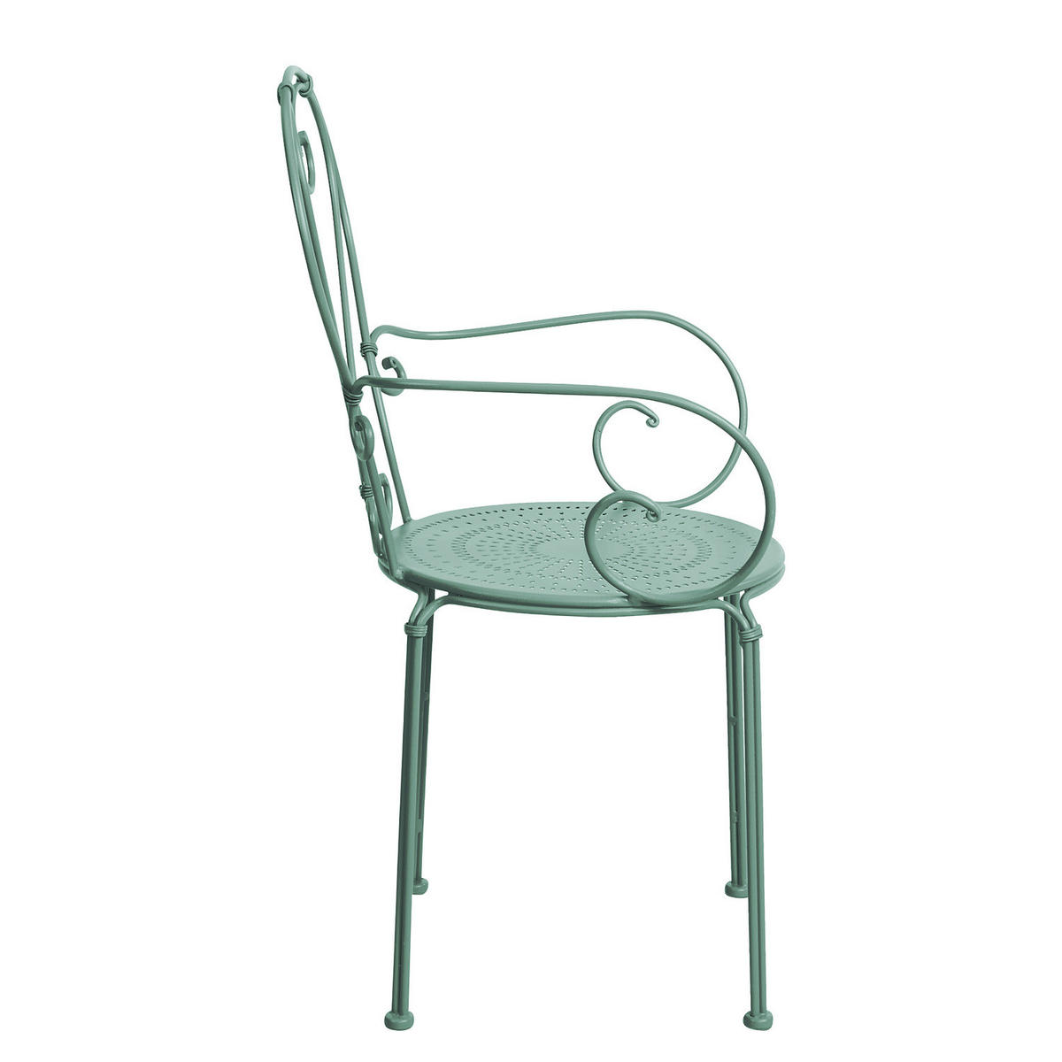 GARTENMÖBEL-SET (3-teilig) Century - Salbeigrün, Metall - Butlers