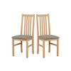 STUHL 2er ONTIKA 1, sonoma - Beige/Sonoma Eiche, Holz (43/94/40cm) - Leaf Design