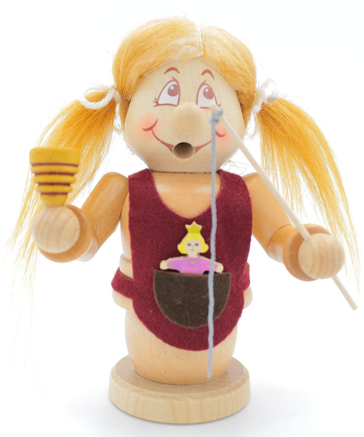 RAUCHFIGUR Wichtel Freche Göre 15cm - Multicolor, Holz (9/15/0.1cm)