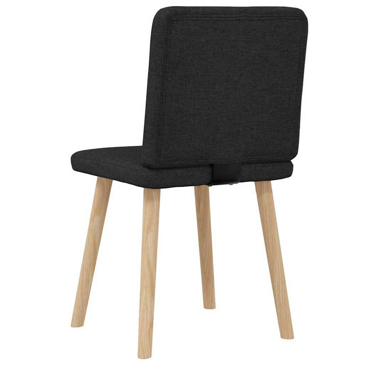 ESSZIMMERSTÜHLE 2 Stk. Schwarz Stoff 45*54*86cm - Schwarz, Metall (45/86/54cm) - ZMH