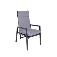 GARTENSTUHL Jule verstellbar Terrassenstuhl - Schwarz, Kunststoff (55/103/70cm) - DELUKE