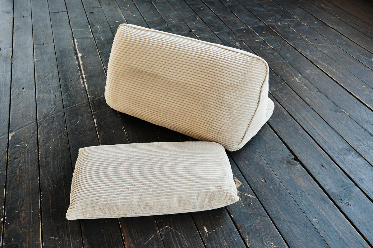 RÜCKENKISSEN WIOLO SOFT Cremeweiß Cord - Creme, Textil (83/46cm) - KAWOLA