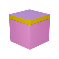 AUFBEWAHRUNGSBOX Neo S, MDF, Lila / Gelb / Rosa, 13 x 13 cm - Lila, Holzwerkstoff (14.5/13/14.5cm) - Gift Company
