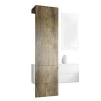 GARDEROBE Carlton Paneel in Eiche Ribbeck - Alteiche, Holzwerkstoff (105/193/35cm) - Vladon