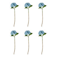 KUNSTBLUME (6er Set) Florista - Hellblau, Kunststoff (67cm) - Butlers