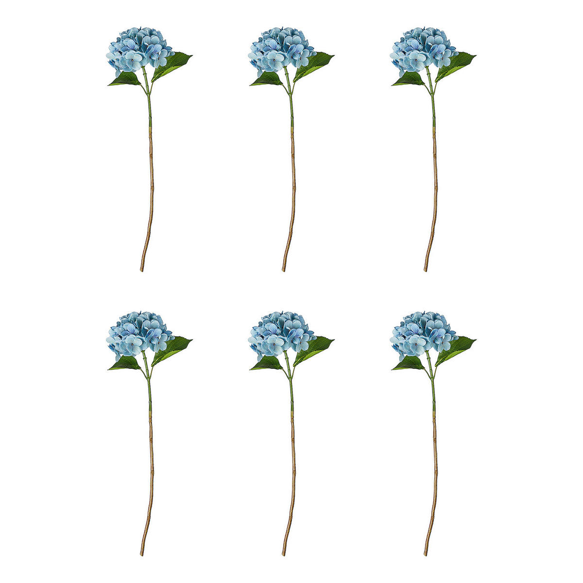 KUNSTBLUME (6er Set) Florista - Hellblau, Kunststoff (67cm) - Butlers