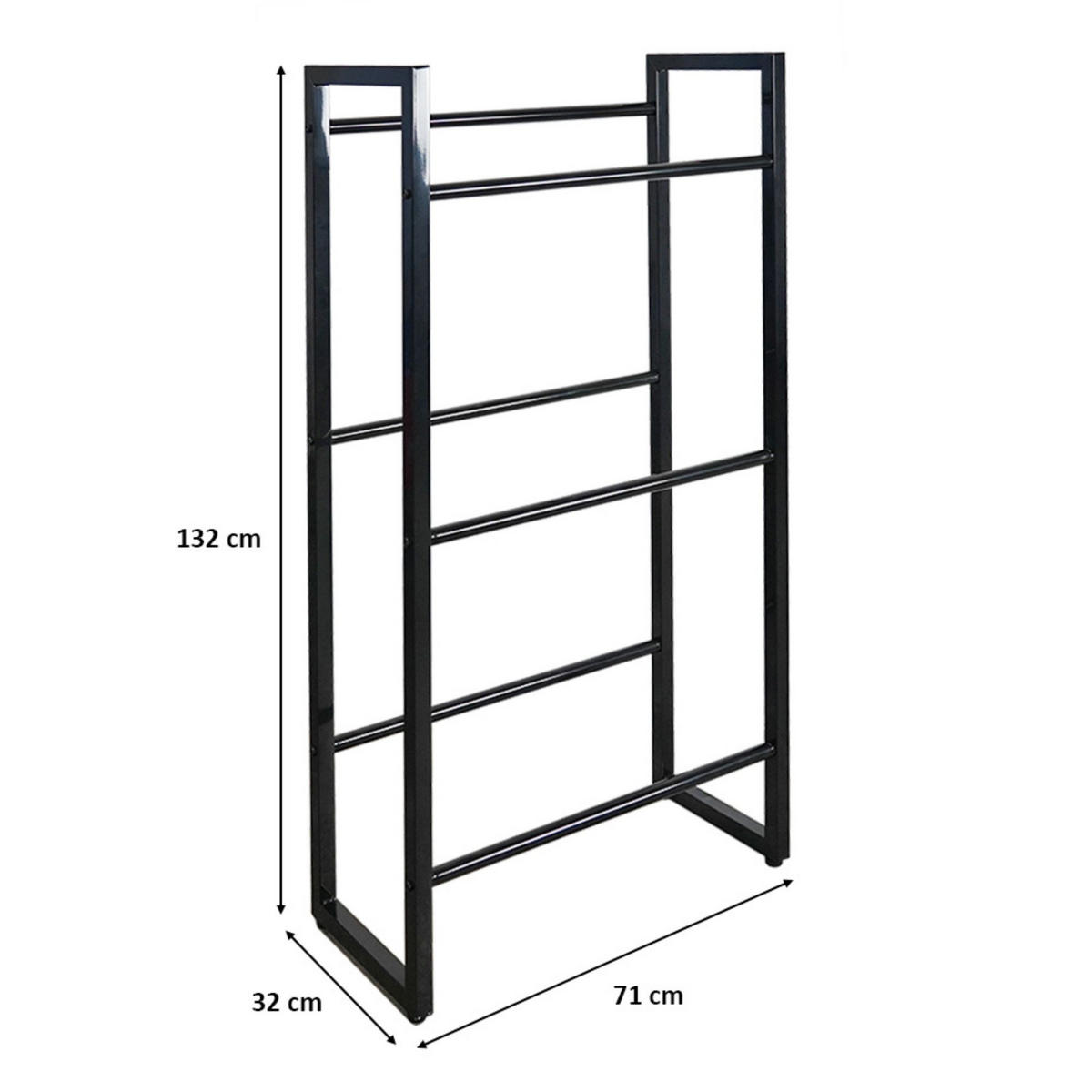 GETRÄNKEKISTENREGAL Königssee L 132x71x32 6 Kisten auf 3 Ebenen Schwarz - Schwarz, Metall (71/132/32cm) - PROREGAL