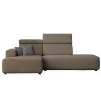 ECKSOFA RICO Links, Stoff Oliv - Olivgrün, Textil (260/186cm) - Idohome