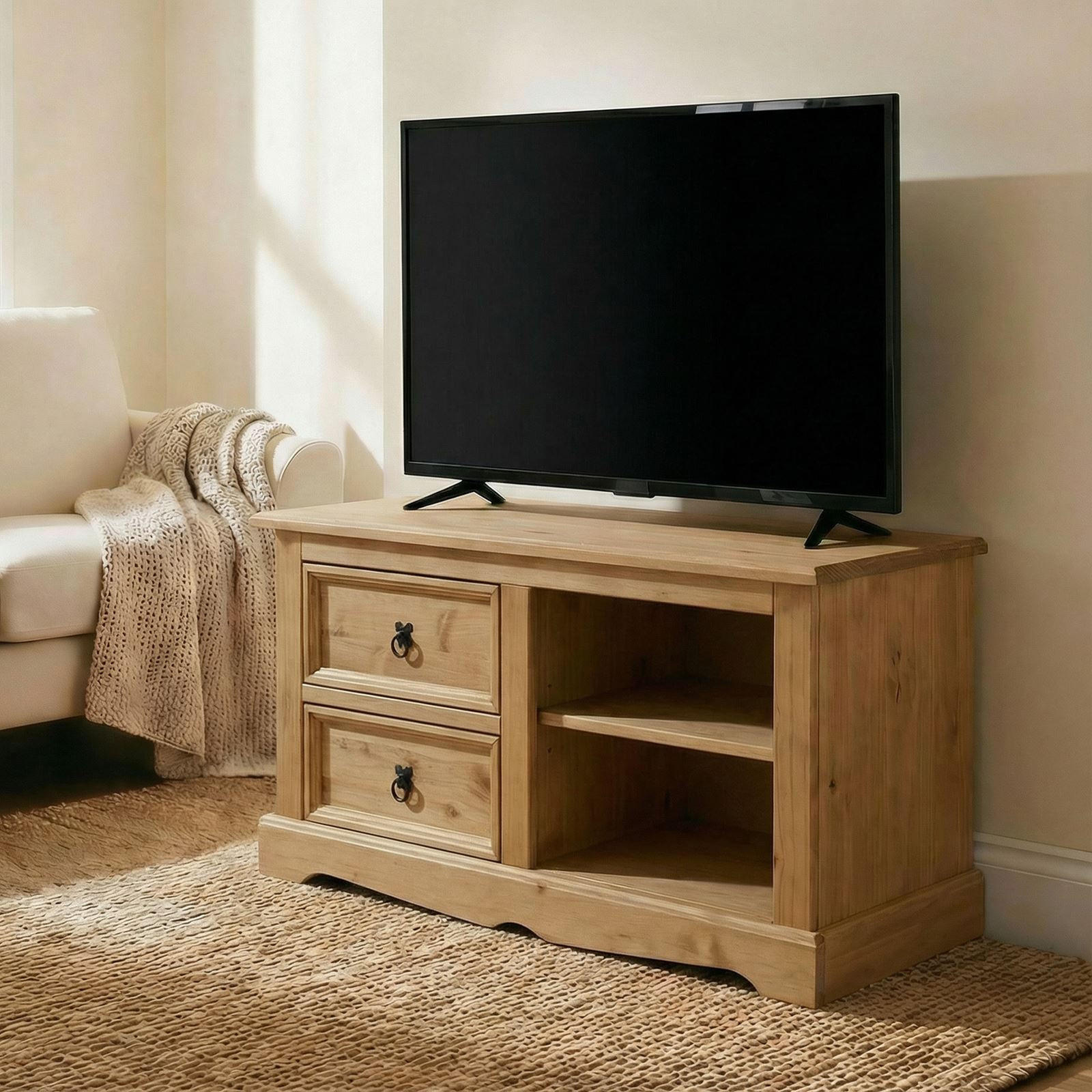 LOWBOARD TEQUILA - Naturfarben, Holz (120/55/45cm) - IDIMEX