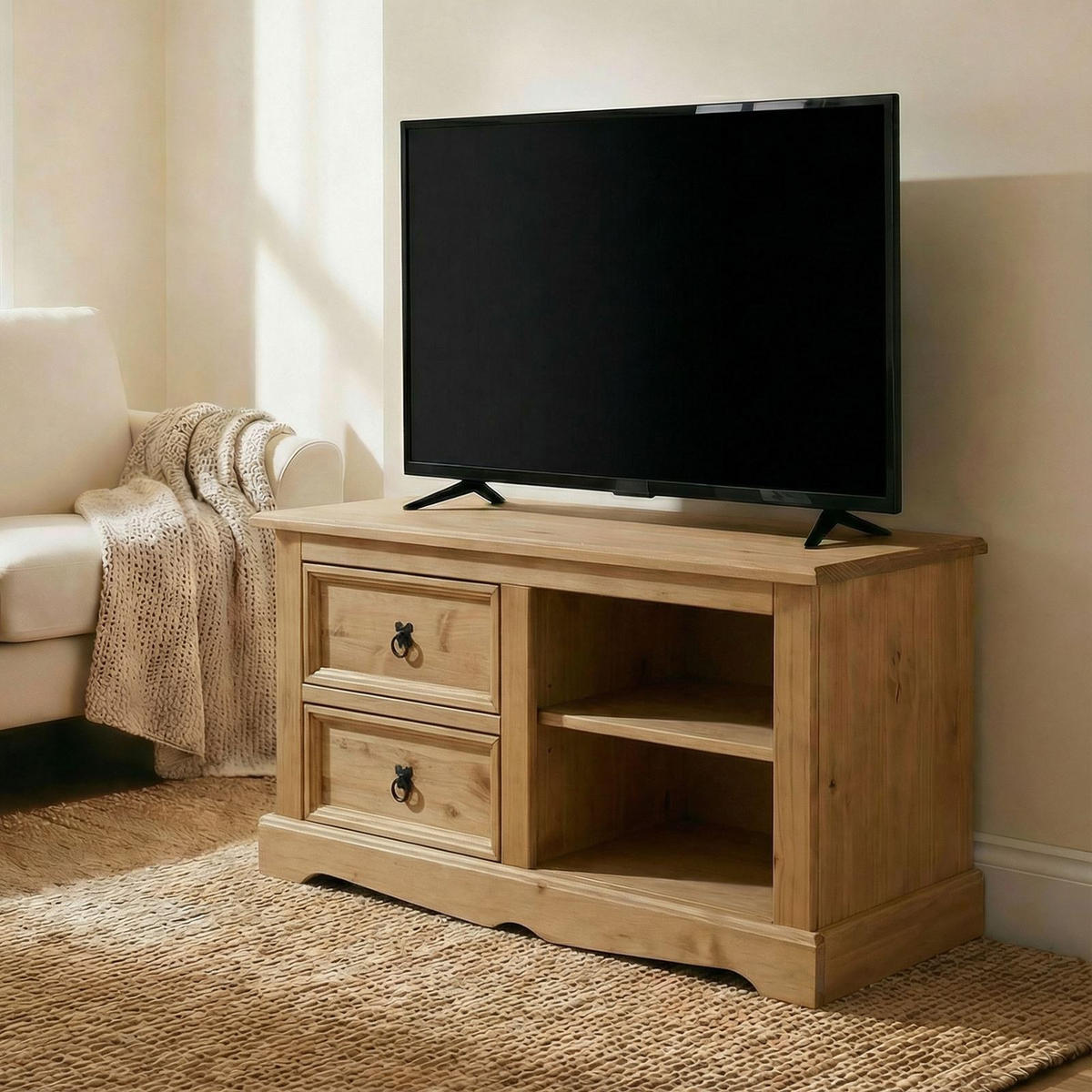 LOWBOARD TEQUILA - Naturfarben, Holz (120/55/45cm) - IDIMEX