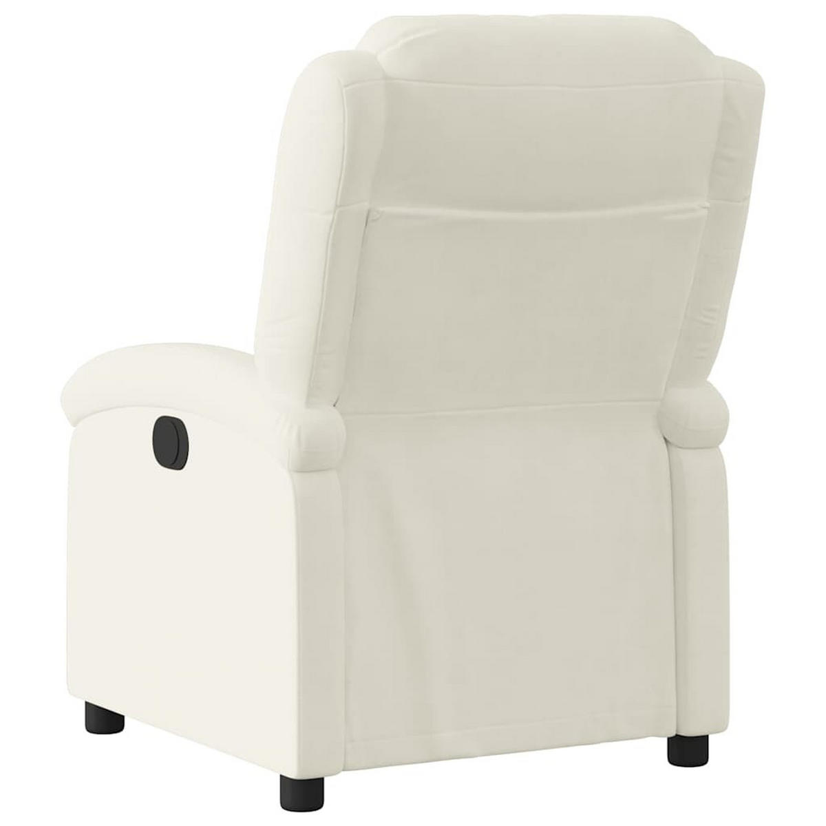 RELAXSESSEL Elektrisch Creme Samt - Creme, Textil (86.5/99.5/71cm) - vidaXL