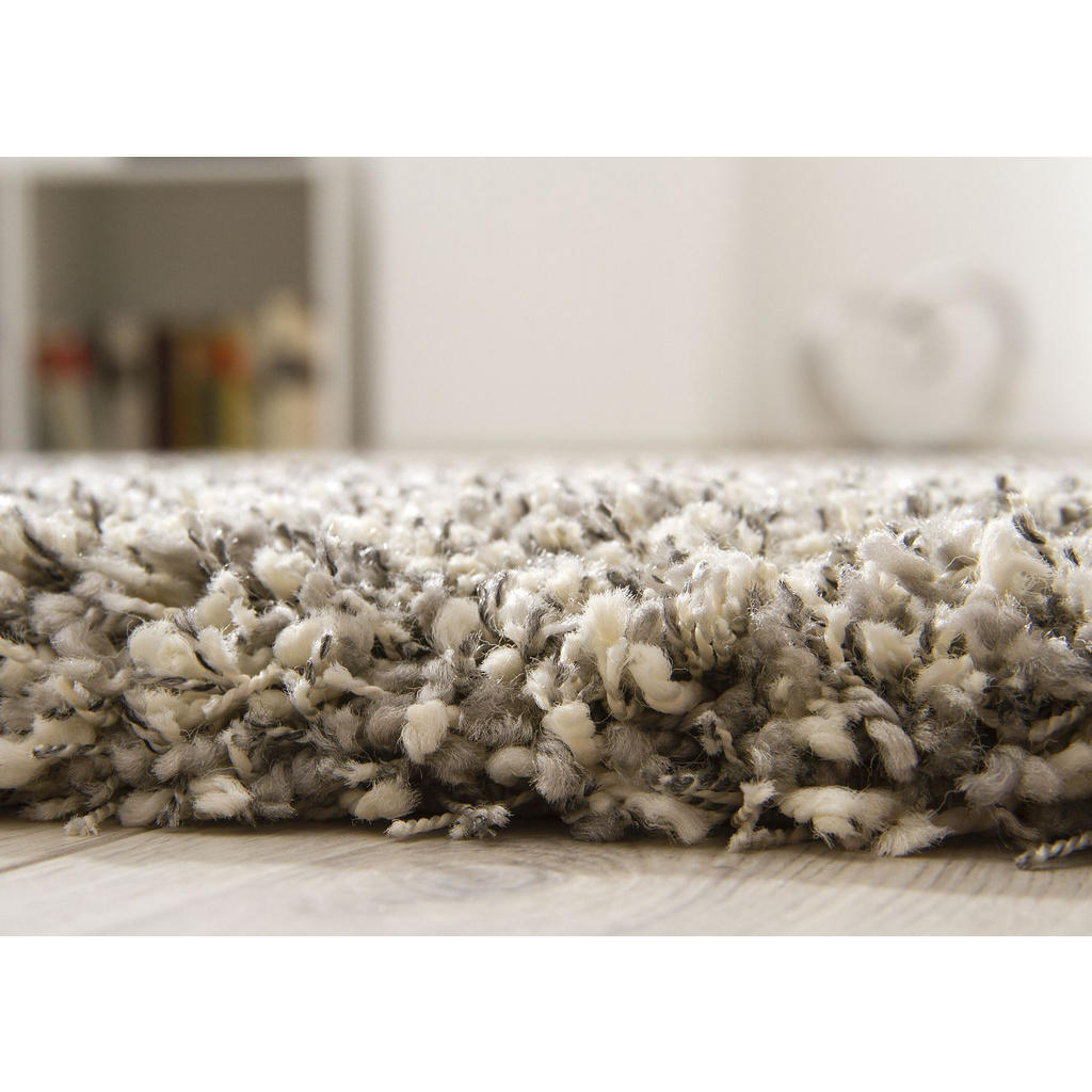 Thumbnail - Steffensmeier Hochflorteppich, Silber, Textil, Uni, Rechteckig, 240x300 cm, Fasern thermofixiert (heatset), Teppiche & B...