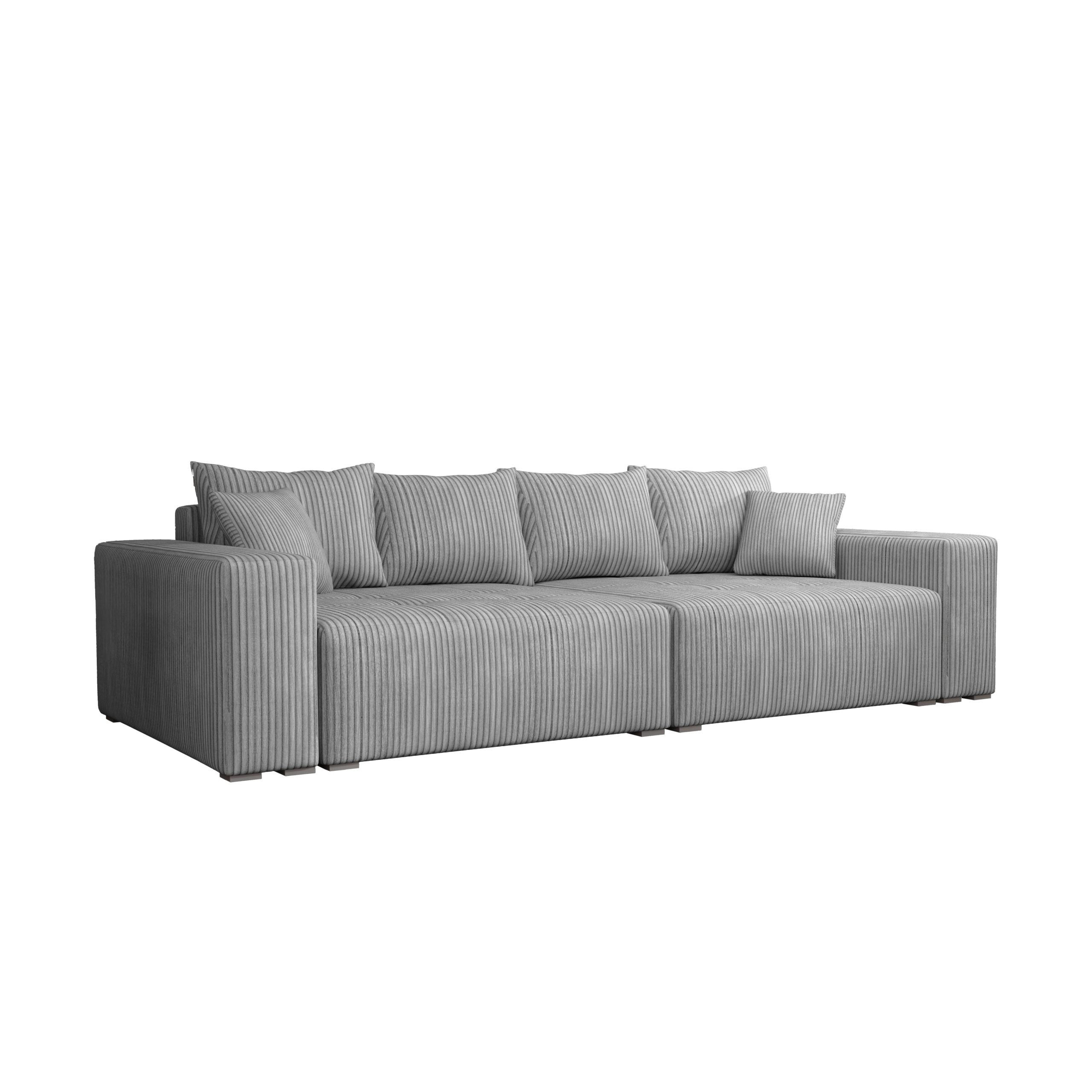 Fedve Schlafsofa Hellgrau 300x97x140 cm