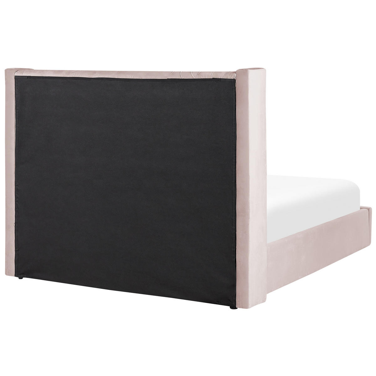 POLSTERBETT 160/200cm Pastellrosa Lubbon - Pink, Textil (160/200cm) - Beliani