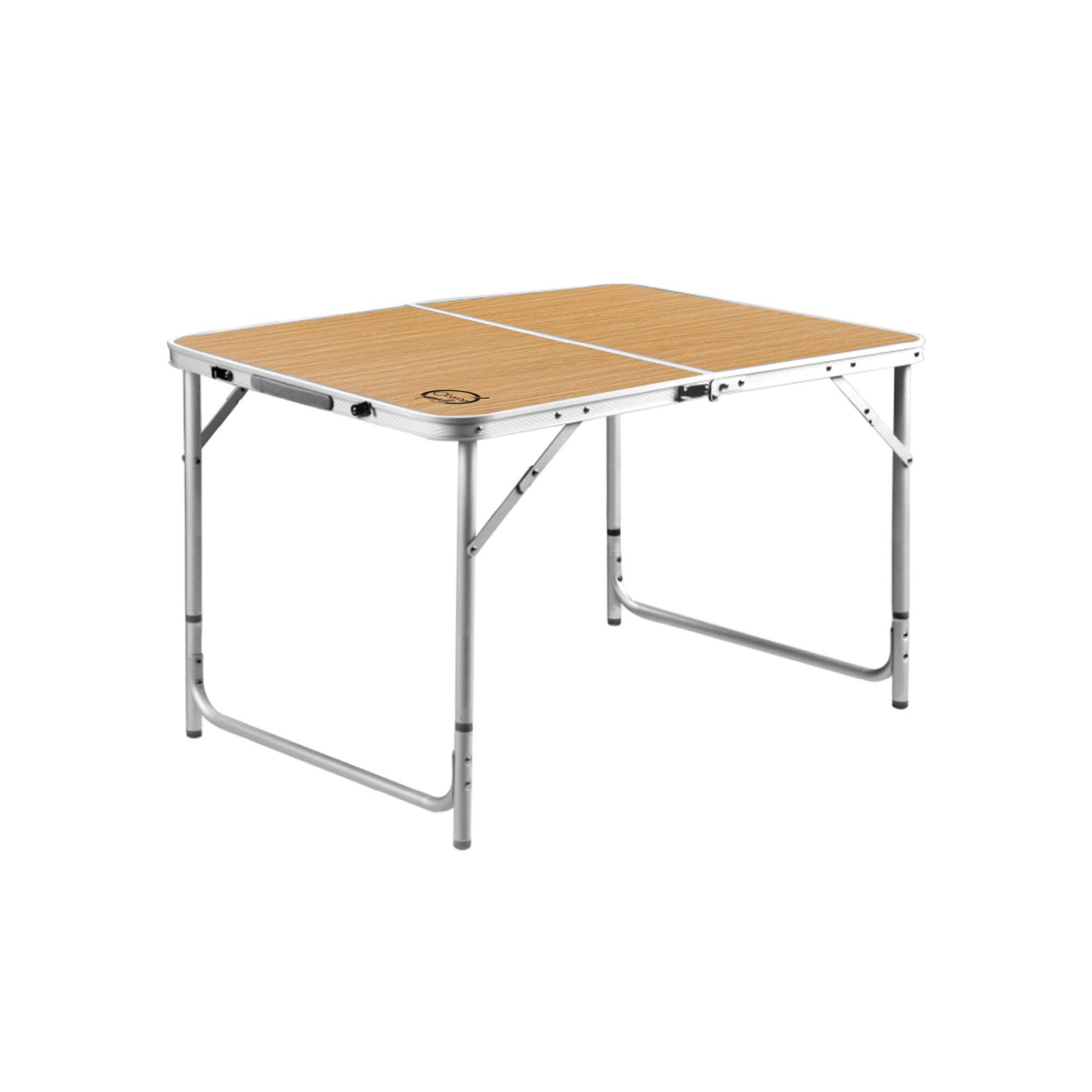 CAMPINGTISCH für 6 Personen klappbar - Kofferform - Abmessungen: 120 x 60 x 70 cm - Braun, Metall (120/60/70cm) - O’Camp