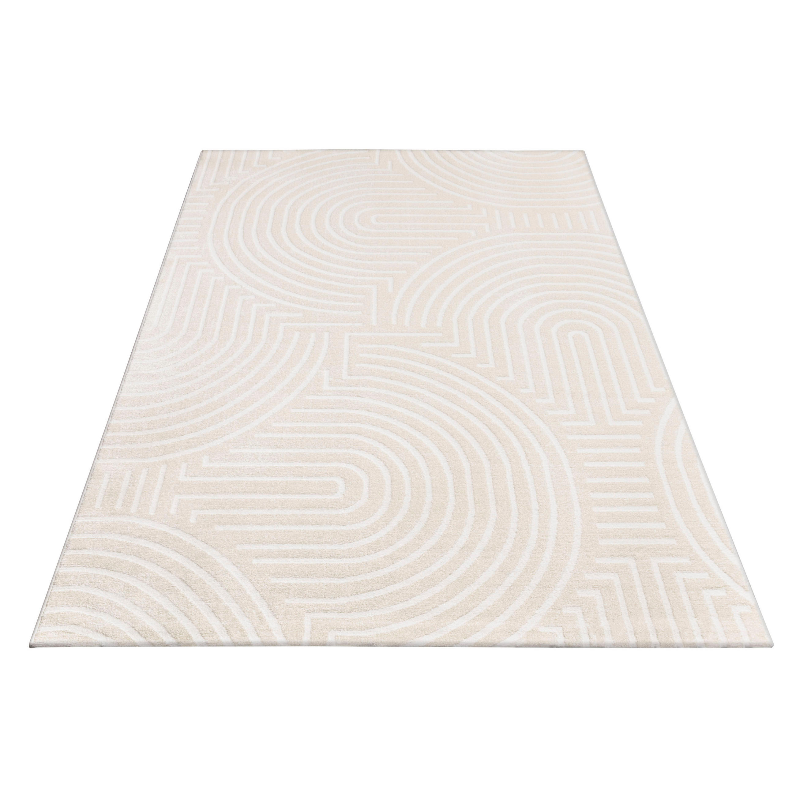 KURZFLORTEPPICH 160/220 cm Luzern 654 - Creme, Textil (160/220cm) - Paco Home
