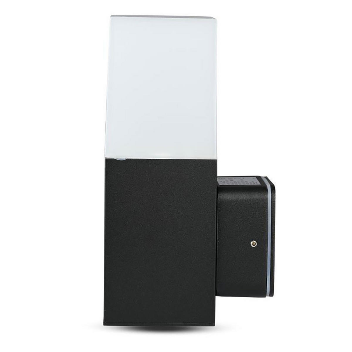 LED WANDLEUCHTE Aluminium Schwarz 2er Set - Schwarz, Metall (12.1/8/25cm)