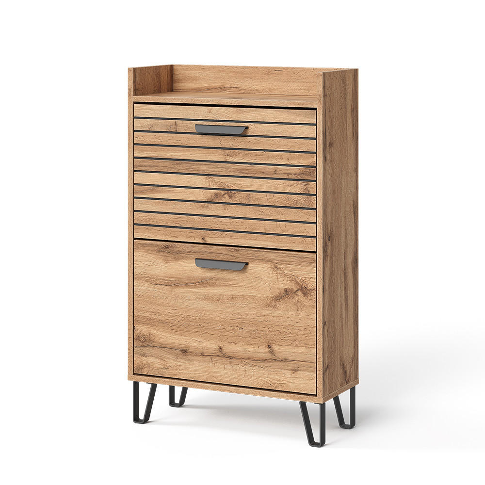 VÝKLOPNÍK NA BOTY Amber Dub Wotan - dub Wotan, kompozitní dřevo (59.8/100/25cm) - Vicco