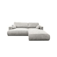 ECKSOFA Luna L rechts Creme aus Cord - Creme, Textil (271/195cm) - KS Home Concept