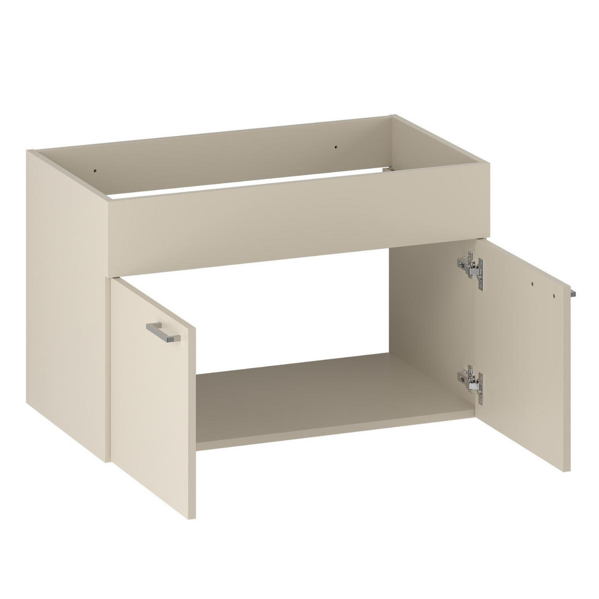 WASCHBECKENUNTERSCHRANK Colorado 2 Schubladen Cashmere - 80 x 46 x 52 cm - Kaschmir, Holz (80/52/46cm) - Badplaats