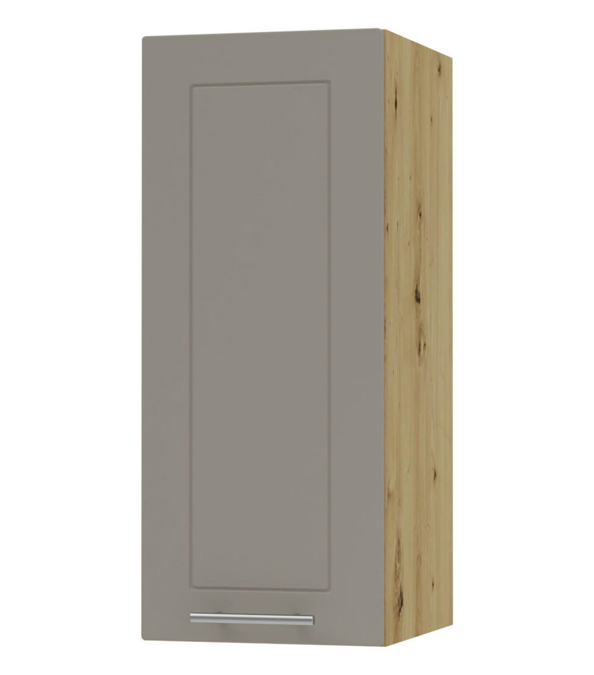 KÜCHENHÄNGESCHRANK Kvantum W2/30 Beige Matt / Eiche Artisan Matt 30 / 32,5 / 72cm - Beige/Eiche Artisan, Holz/Holzwerkstoff (30/72/32.5cm) - Feldmann-Wohnen