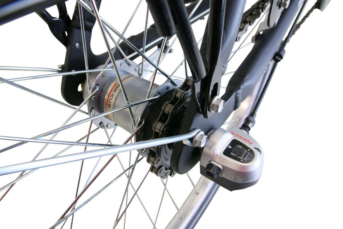 CITYBIKE Citytrek Lady Premium Black 3 Gnag 28 Zoll Größe: 48cm - Schwarz, Metall (48cm) - Hawk Bikes