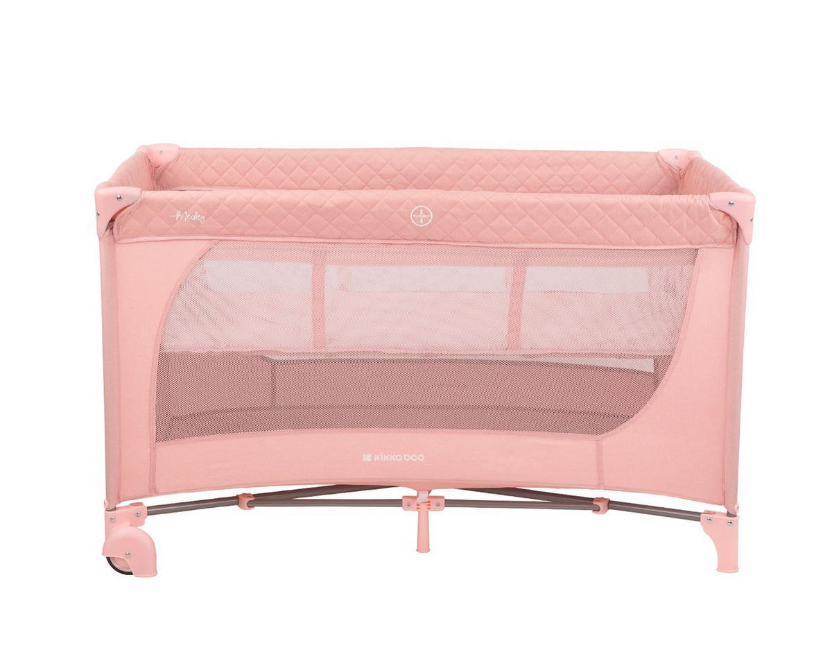 REISEBETT Medley, 2 Ebenen rosa pink Öffnung Matratze, Tragetasche Reißverschluss - Pink/Rosa, Kunststoff (60/120cm) - Kikka boo